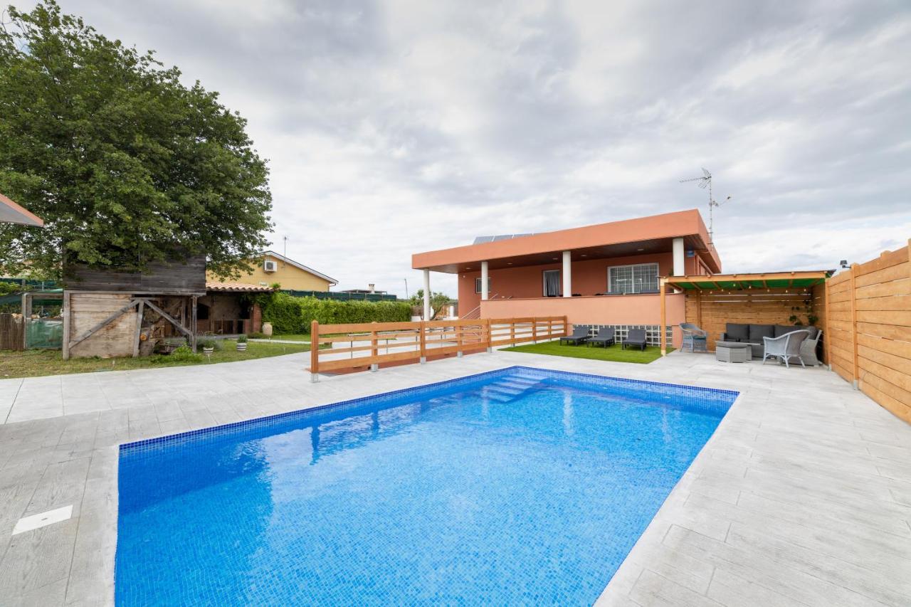 Willa Piscina De Sal Barbacoa Wifi, Parking Gratis, 3 Min Pga Casa El Roble Girona Zewnętrze zdjęcie